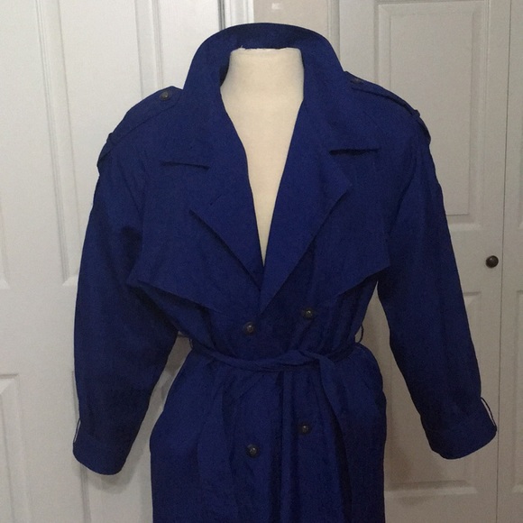 Classy Lined Raincoat Sz M - Picture 3 of 8